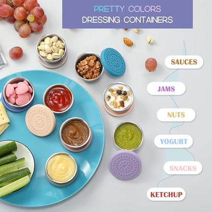 Salad Dressing Container To Go, 2.4oz Small Condiment Containers - Image 3