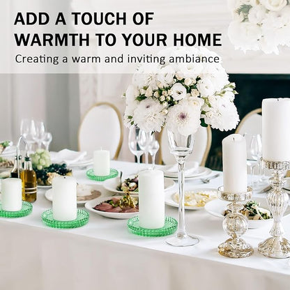Modern Clear Glass Coasters Set of 6, Cute Coasters Table Mats - Image 7