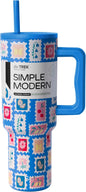 Simple Modern Tumbler with Handle and Straw | 40oz | Stamps | Trek Tumbler by Unknown