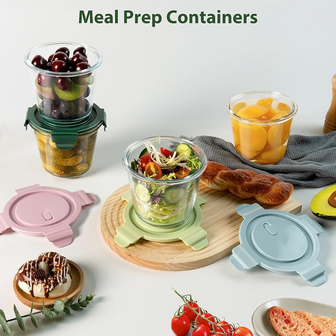 3Cup/23oz Glass Meal Prep Containers - Image 6