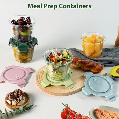 3Cup/23oz Glass Meal Prep Containers - Image 6