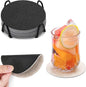 Faux Leather Drink Coasters by Chitomars