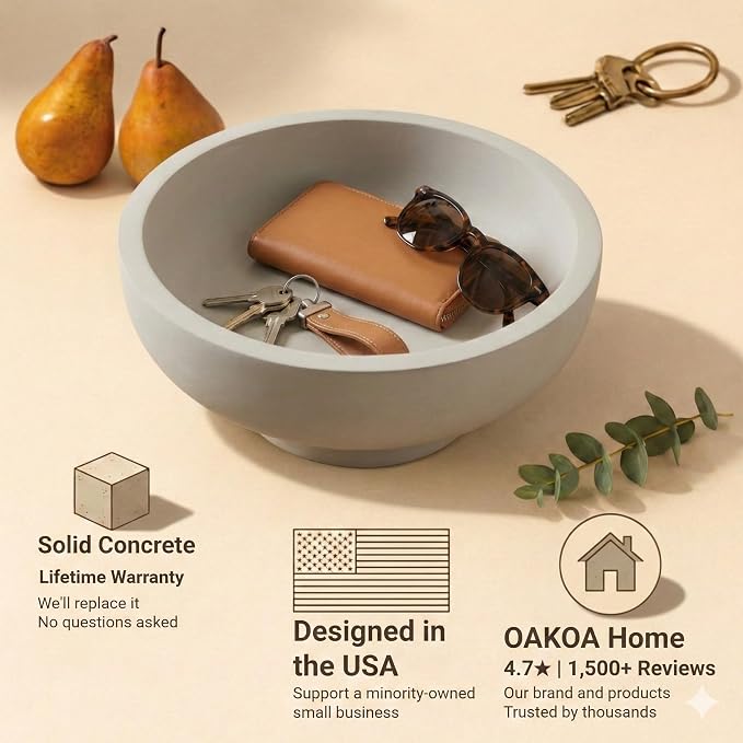 OAKOA Modern Fruit Bowl for Kitchen Counter - Image 2