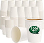 8 oz Paper Coffee Cups 1000 Pack White | Disposable, Hot Coffee Cup, To Go Cups by CELLURA