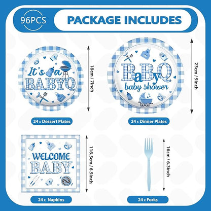 96Pcs BBQ Baby Shower Decorations - Image 5