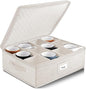 Hearth & Harbor Coffee Mug Storage, Quilted and Stackable Coffee Cup Storage by HearthHarbor