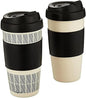 Copco 5237160 Reusable, Insulated Double Wall Travel Mugs 16-ounce White/Black by Copco