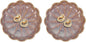 uxcell 2Pcs Ceramics Jewelry Plate, Sunflower Shape Key Holder Bowl for Entryway Table Decor Small Ring Tray Dish Gift for Women Girlfriend, Purple