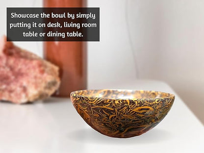 Mariyam Jasper Crystal Bowl - 2 Inch Decorative Bowls for Room and Home Decor - Gemstone Healing Crystals for Elegant Display, Positive Energy Balance and Gift