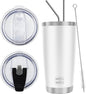 WETOWETO 20oz Tumbler with 2 lids and 2 straws, Stainless Steel Vacuum by Wetoweto