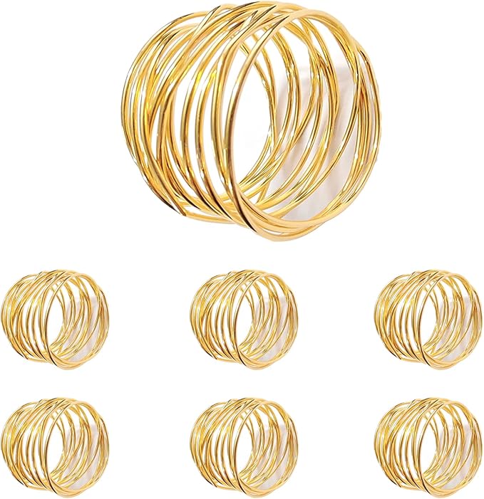 Gold Napkin Rings by FORESRUM