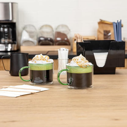 Restaurantware Coffee Cups 12 Pack of 11 oz Double Wall Glass Insulated Coffee - Image 7