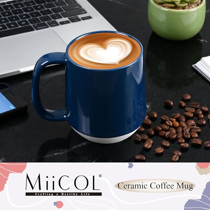 Miicol Ceramic Coffee Mug, 16 oz Large Coffee Cup, Tea Mug - Image 2