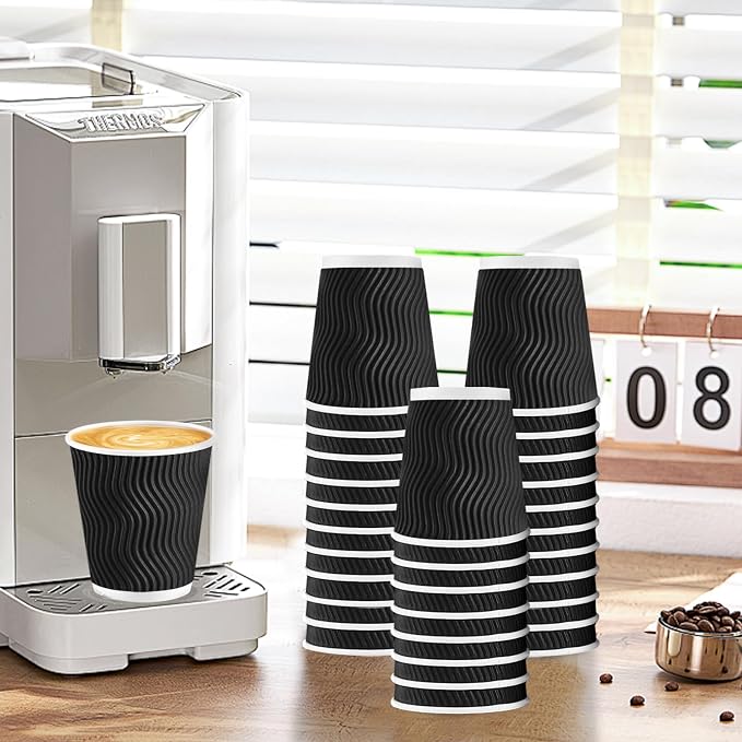 Lamosi 500 Pack Coffee Cups 10 oz, Disposable Paper Coffee Cups No Lids | - Image 6