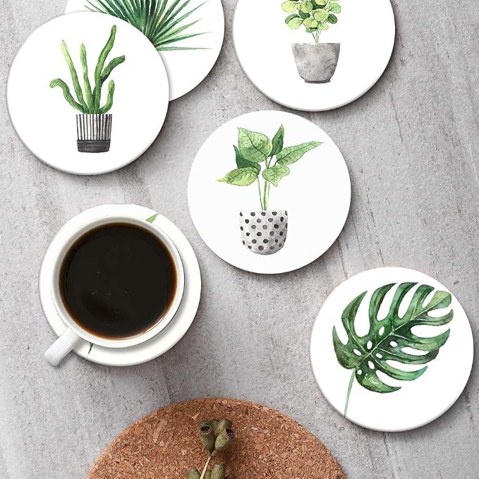 Coasters for Drinks, Ceramic Stone - Image 4
