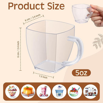 Amyhill 50 Pcs 5 oz Disposable Tea Cups Bulk - Image 2
