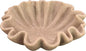 10" Large Handmade Decorative Bowl decor , Handicraft Scalloped Bowls for Modern Home Decor,Ruffle Decor,Key Bowl for Entry Table,Decorative Fruit Bowl for Kitchen Counter,Artificial Stone Beige