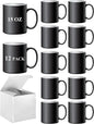 ABBSH Color Changing Mugs, Sublimation Mugs Black Color Changing Coffee Mugs by ABBSH