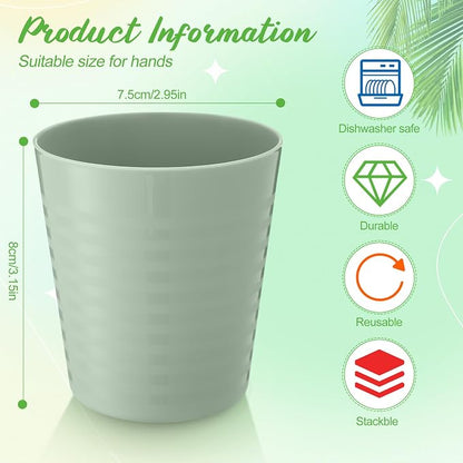Eccliy 36 Pcs Kids Cups Bulk, 8 oz Plastic Toddler Drinking Cups Unbreakable - Image 4