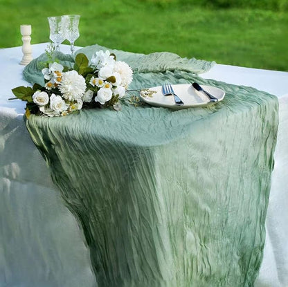12 Pcs Terracotta Cheesecloth Table Runner 13ft Boho Gauze Cheesecloth Table - Image 5