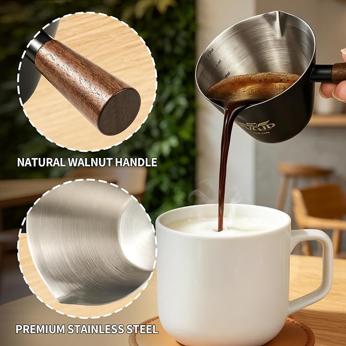 4Oz Espresso Shot Cups, Stainless Steel Espresso Cups, Espresso Measuring Cup | - Image 5