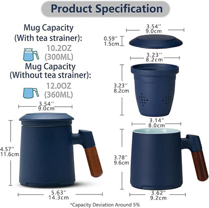 ZENS Tea Mug with Infuser and Lid - Image 5