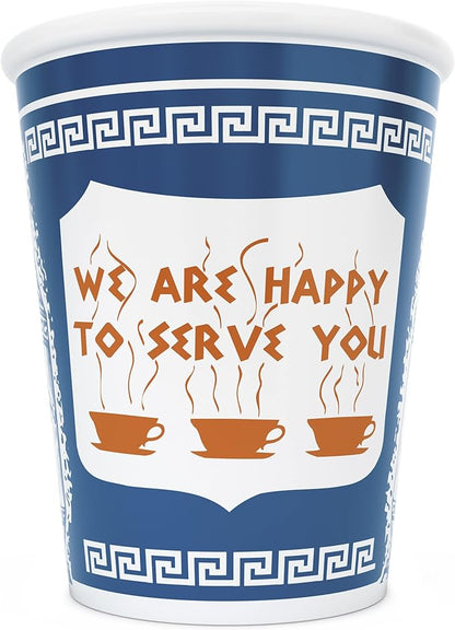 ExceptionLab 10 oz Ceramic New York City Greek Coffee Cup "We are Happy to by Unknown
