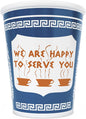 ExceptionLab 10 oz Ceramic New York City Greek Coffee Cup "We are Happy to by Unknown