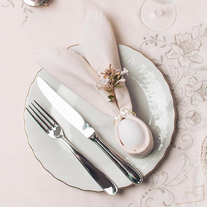 Set of 42 Pearl Napkin Rings - Image 3