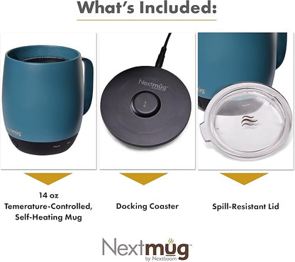 Nextmug - Temperature-Controlled, Self-Heating Coffee Mug | – No App, - Image 3