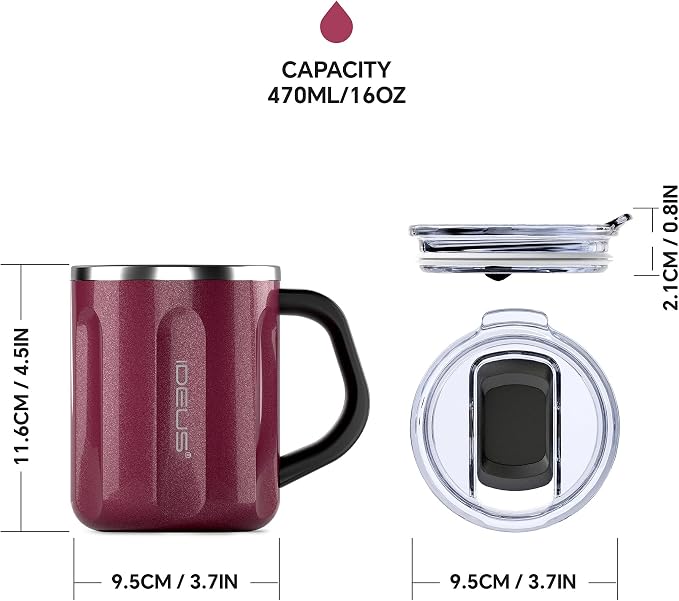 Ideus 16 oz Insulated Coffee Mug - Image 5