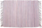 PILLOWPIA Handcrafted Chindi Placemat – 100% Cotton, Handwoven Boho Table Décor, Eco-Friendly Farmhouse Kitchen & Dining Table Mat, Rustic Washable Table Setting Accessory – Lilac