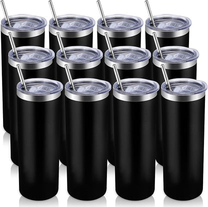 Volhoply 12 Pack Skinny Tumblers by LiveFully%EF%BC%8CDrinkFreely%E2%80%94KeepGoingwithVolhoply%EF%BC%81