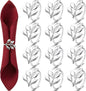 WILLBOND Leaf Napkin Rings Holders Fall Party Napkin Rings by Willbond+Technology+Limited