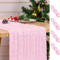4 Pack Pink Table Runner 17 x 108inch Cheesecloth Table Runner Boho Gauze Table by Lumaycens