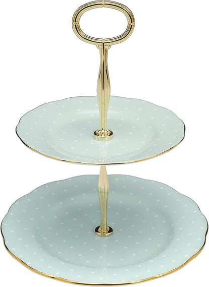Royal Albert Polka Rose Cake Stand Two-Tier by RoyalAlbert