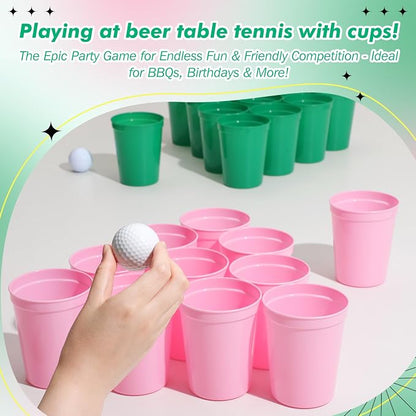 Yungyan 50 Pack 16 oz Stadium Cups Reusable Plastic Cups Blank Drink Stadium - Image 3