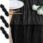 Cheesecloth Table Runner 10FT 3Pcs Black Boho Gauze Sheer Runners | Cheese by Xiomot