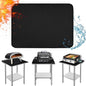 Heat Resistant Mats for Countertop and Table, Fireproof Grill Mats for Outdoor, Portable Charcoal, Gas Grill, Pizza Oven Compatible with Blackstone, Ninja 24x31x0.04in, Black