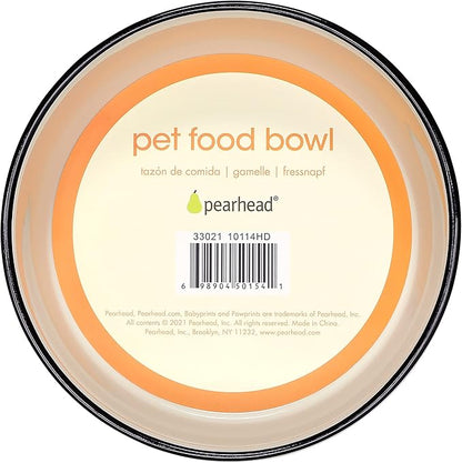 Pearhead Ceramic Dog Bowl, Holds 9 Cups, Dog Faces Pattern Stoneware Food and Water Dish, Microwave and Dishwasher Safe, XL (Pack of 6)