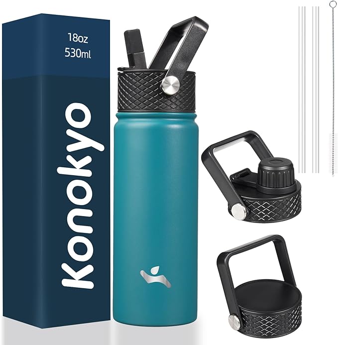 Konokyo 18 oz Insulated Stainless Steel Water Bottle by Konokyo