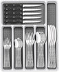 49-Piece Silverware Set with Organizer, Food-Grade Stainless Steel Flatware by EWFEN