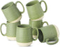 Hasense Stoneware Coffee Mugs Set of 6, 15 Oz Large Coffee Cups by Hasense