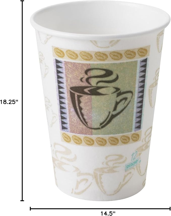 Georgia-Pacific PerfecTouch 5342DX WiseSize Coffee Dreams Insulated Paper Cup - Image 4