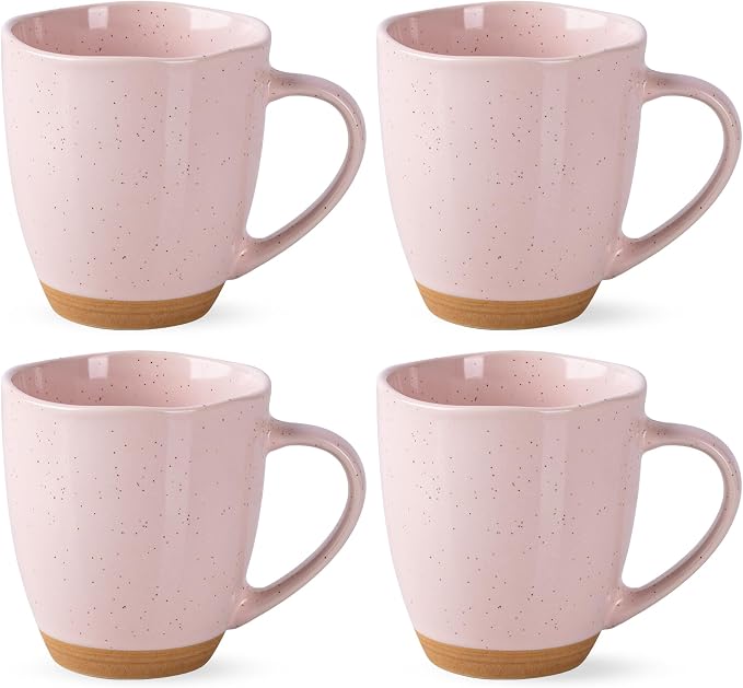 AmorArc 12oz Coffee Mugs, Ceramic Coffee Mugs set of 4 by AmorArc