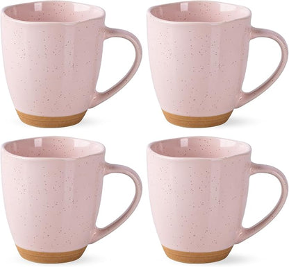 AmorArc 12oz Coffee Mugs, Ceramic Coffee Mugs set of 4 by AmorArc
