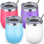 12oz/4 Pack Stainless Steel Wine Tumbler by GUDEMAO