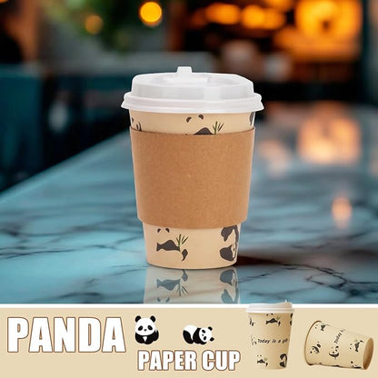 25 Pack 12 oz Disposable Cups Paper Coffee Cups - Image 2