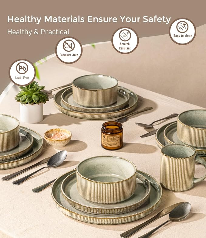 GBHOME Stoneware Dinnerware Sets - Image 6