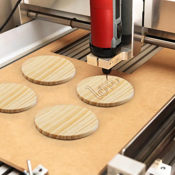 96 pcs Unfinished Wood Coasters - Image 7